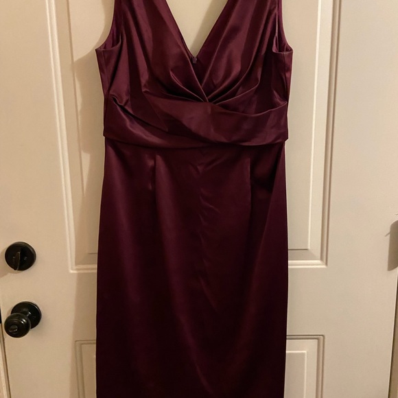 Eggplant purple cocktail dress. - Picture 3 of 3